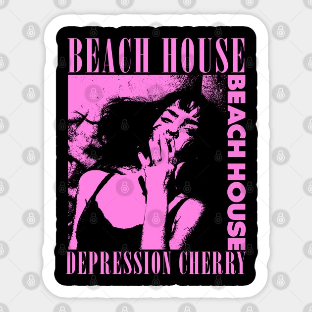 Beach House // original fanart Sticker by psninetynine